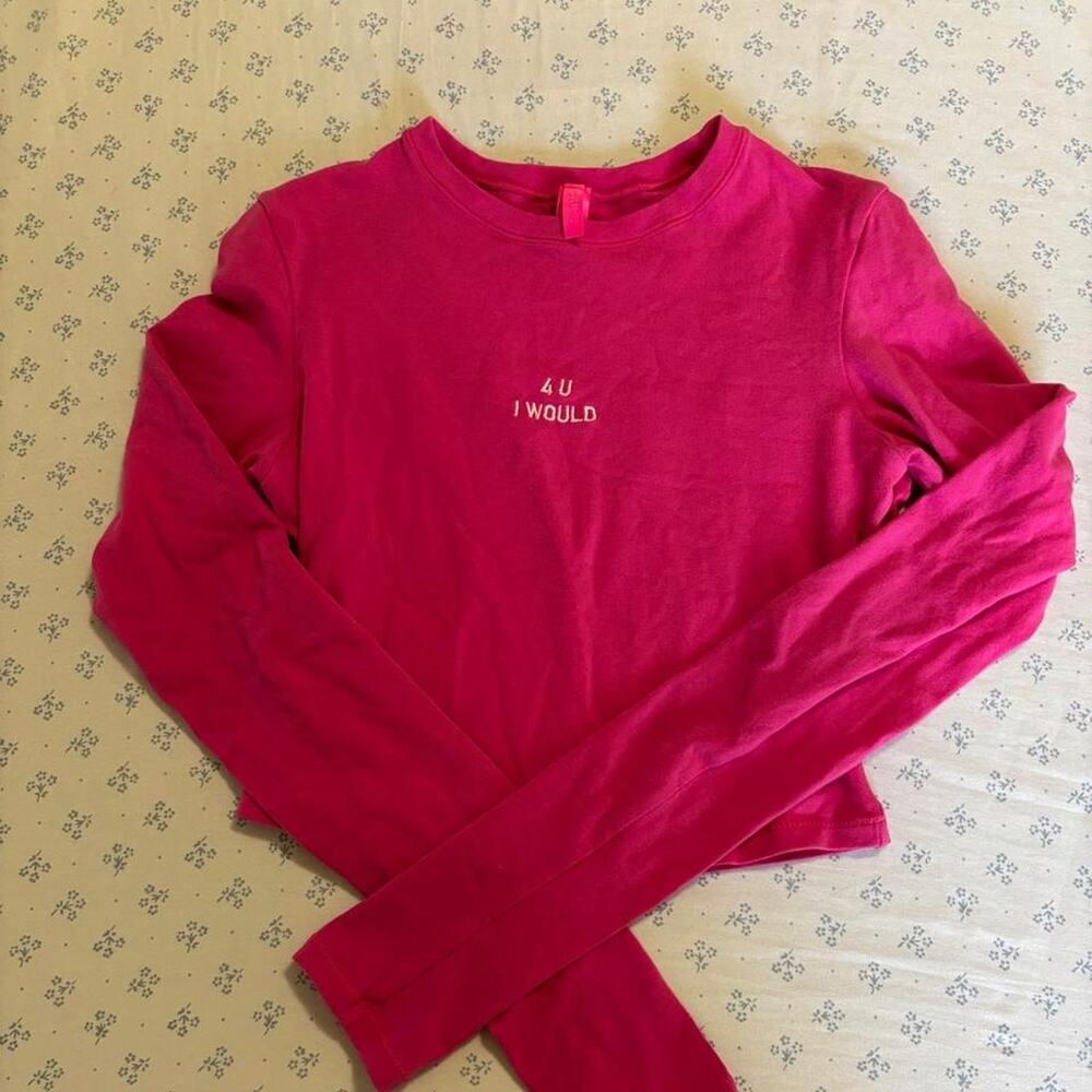 Skims hot pink long sleeve